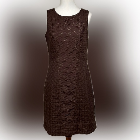 White House Black Market embroidered sheath dress. - Picture 1 of 9